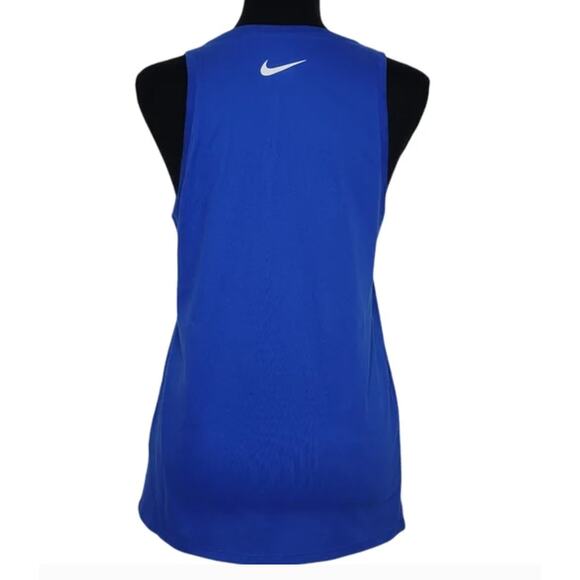 Nike Women's Dri-Fit Swoosh Stars Training Tank Blue XS - Picture 4 of 7